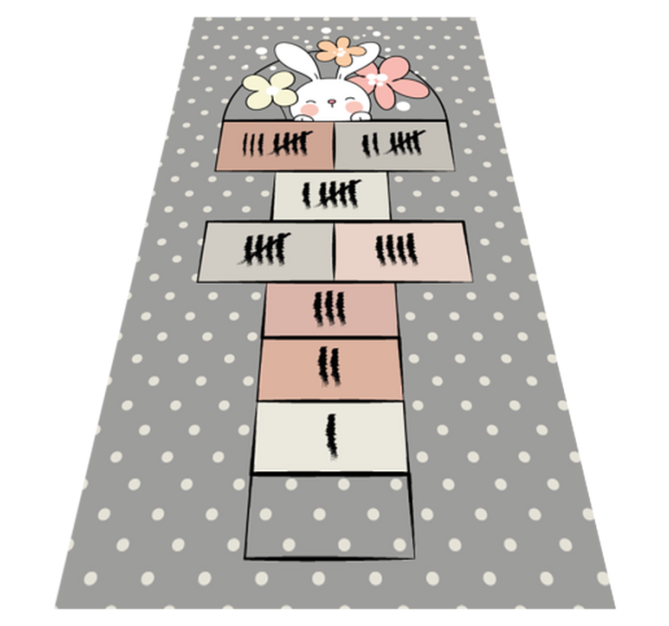 Tapis vinyle chambre bébé gameplay à la marelle - TenStickers