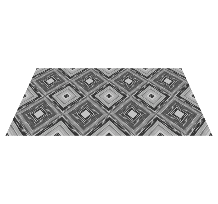 Tapis vinyle géométrique illusion de diamant - TenStickers
