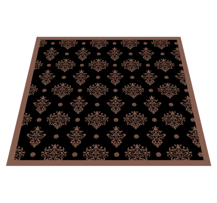 Tapis vinyle fleurs et plantes floral ornemental - TenStickers