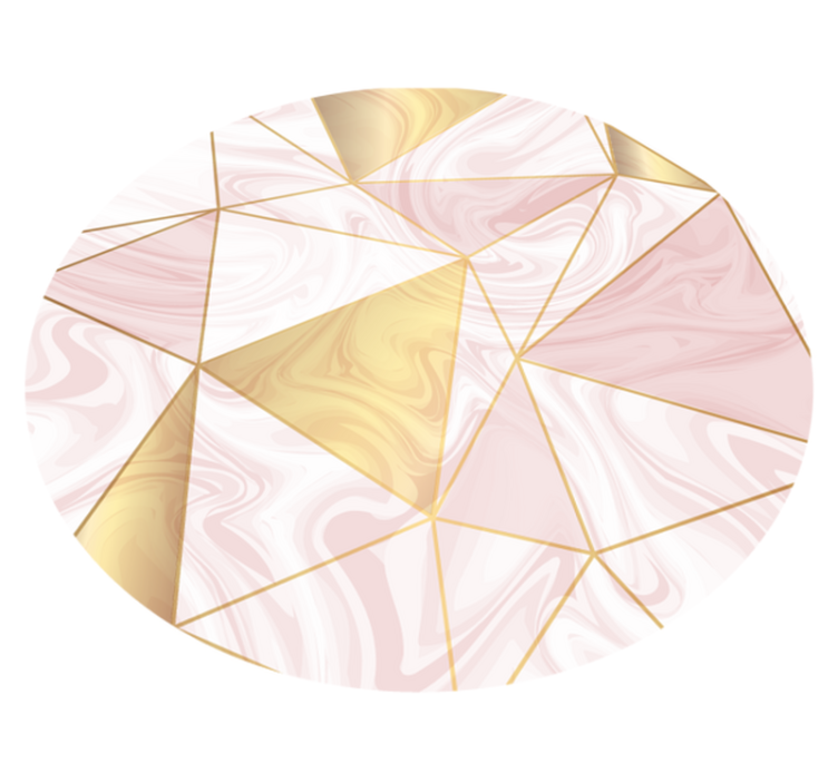 Tapis vinyle géométrique composition marbrée - TenStickers