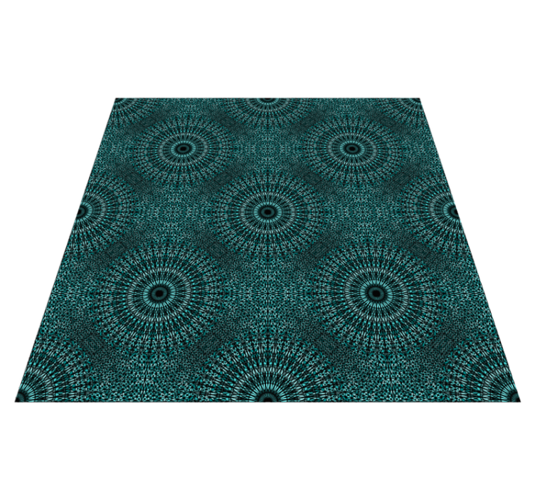 Tapis vinyle mandala Éclat de mandala - TenStickers