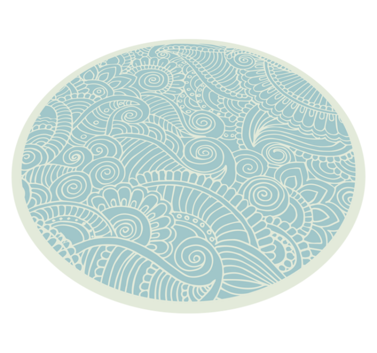 Tapis vinyle mandala tourbillonnant - TenStickers