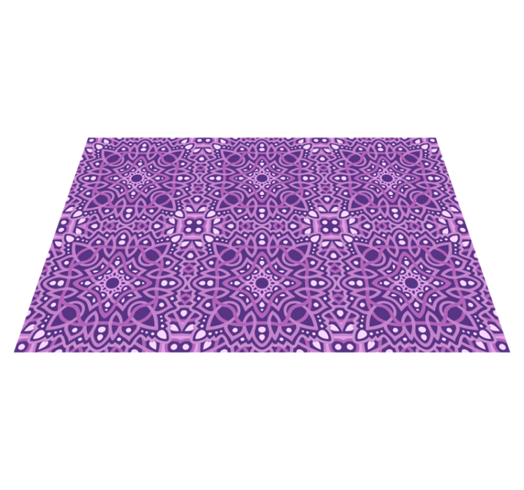 Tapis vinyle mandala symphonie de mandalas - TenStickers