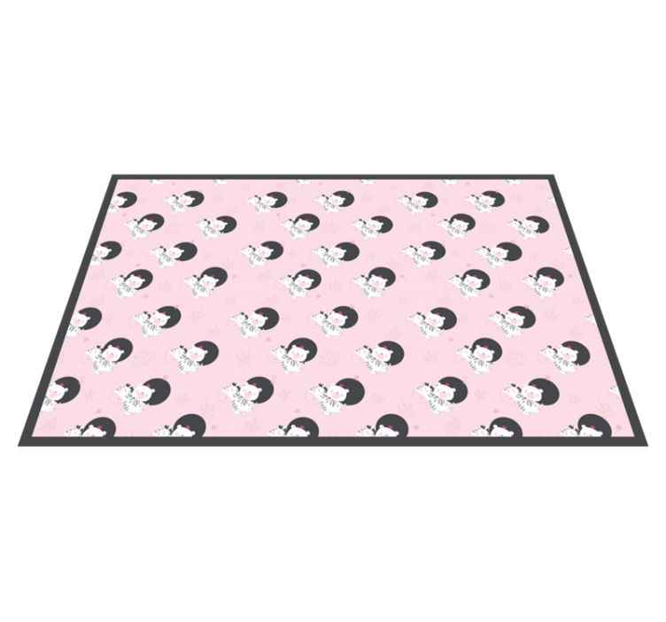 Tapis vinyle pour enfants graphique de ballerine ludique - TenStickers
