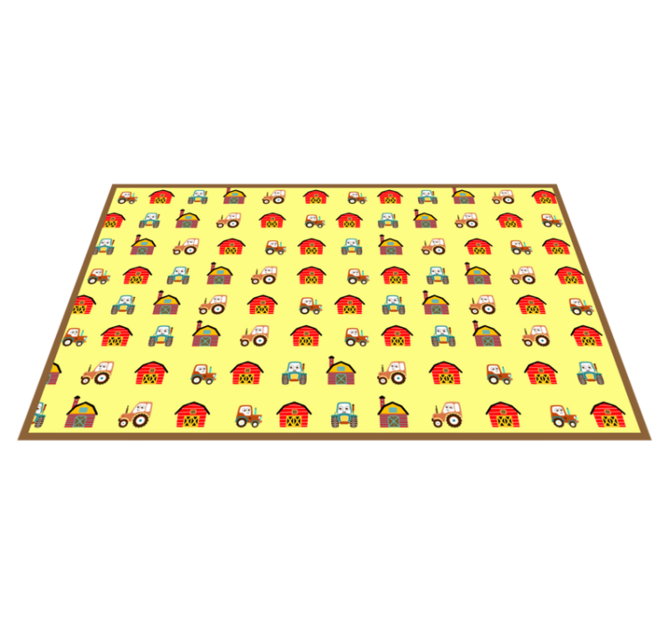 Tapis vinyle pour enfants plaisir à la ferme - TenStickers