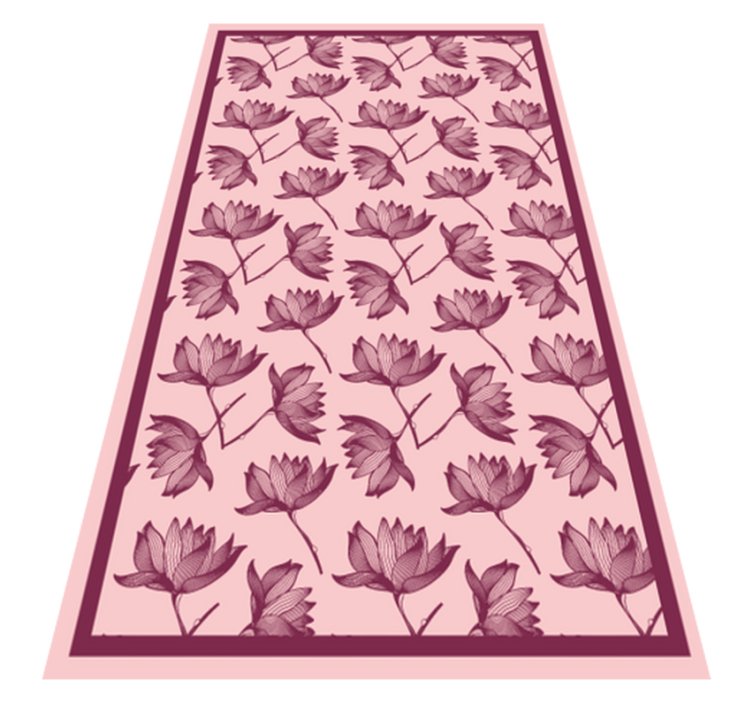Tapis vinyle fleurs et plantes décor à motifs floraux - TenStickers