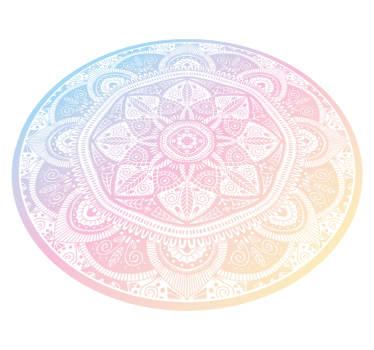 Tapis vinyle mandala dégradé - TenStickers