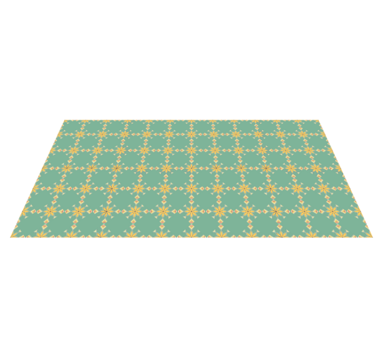 Tapis vinyle cuisine décor géométrique - TenStickers