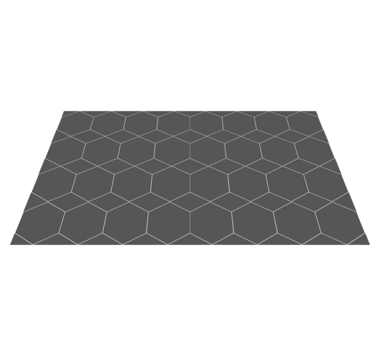 Tapis vinyle carreaux de ciment tuiles hexagonales - TenStickers