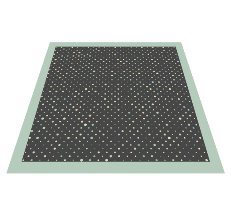 Tapis vinyle rayures motif à pois - TenStickers