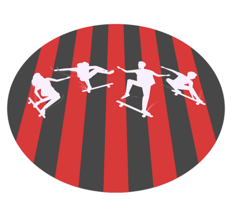 Tapis vinyle jeux silhouettes d'escrime - TenStickers