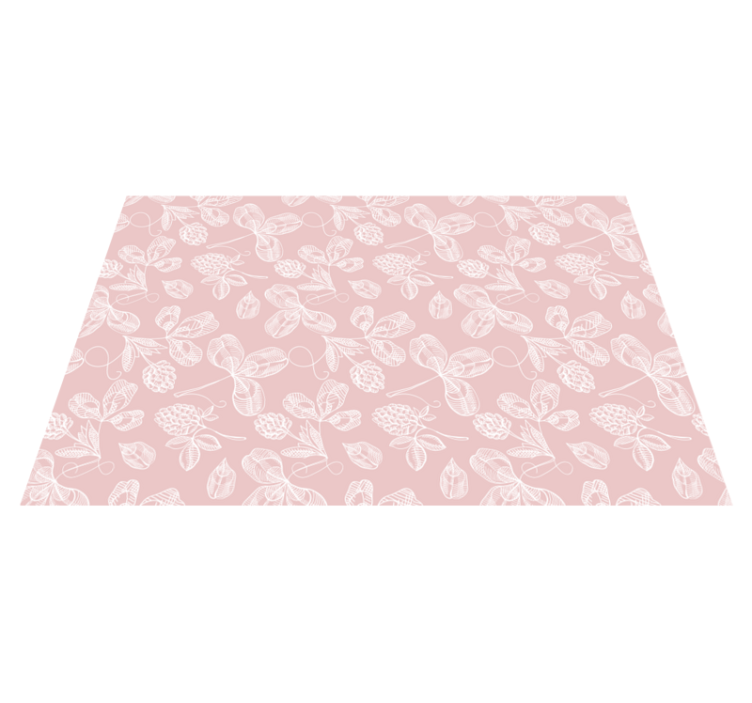 Tapis vinyle fleurs et plantes croquis botaniques - TenStickers