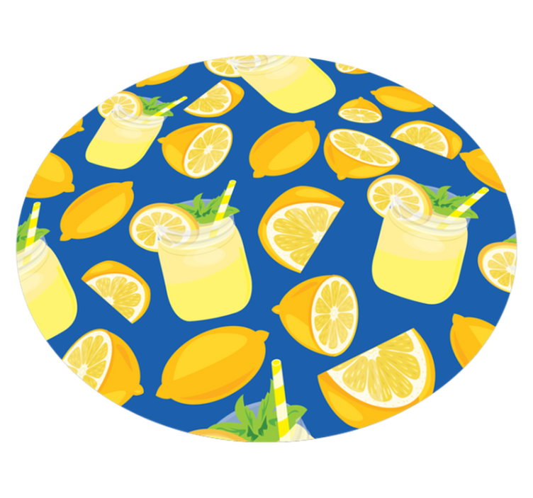 Tapis vinyle cuisine rafraîchissement à la limonade - TenStickers