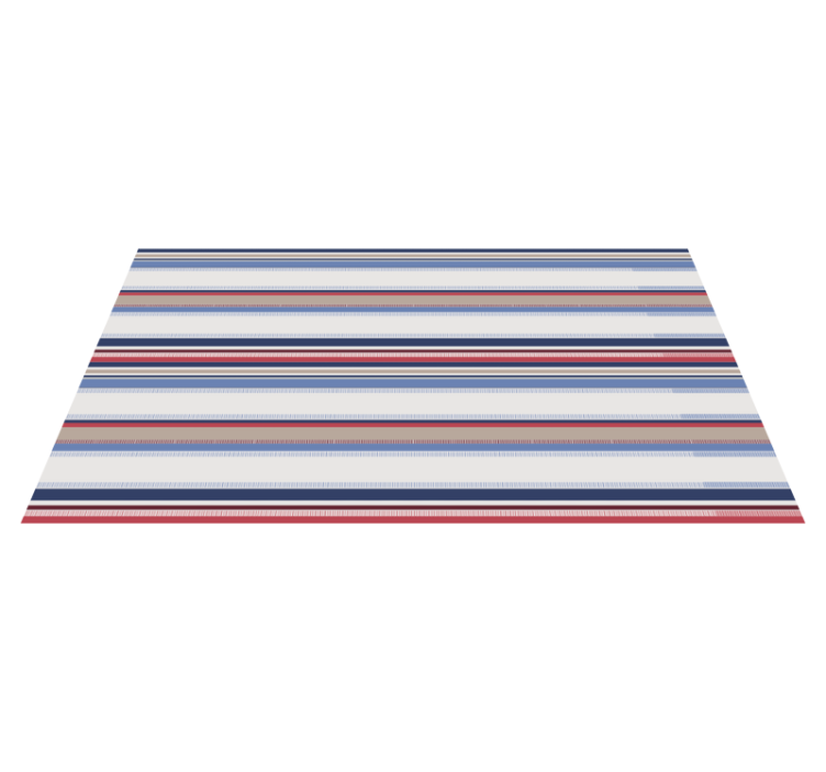 Tapis vinyle rayures nuances de bleu modernes - TenStickers