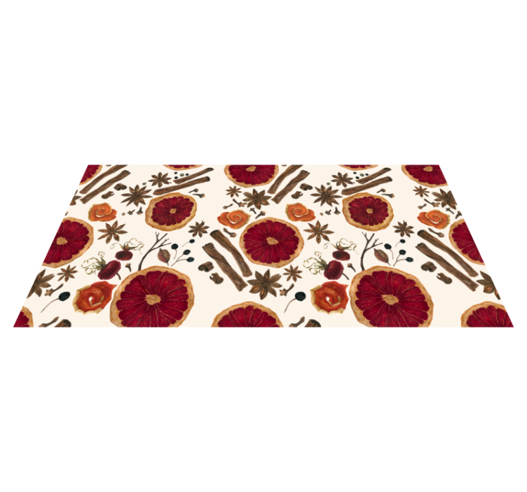 Tapis vinyle cuisine concept botanique floral - TenStickers