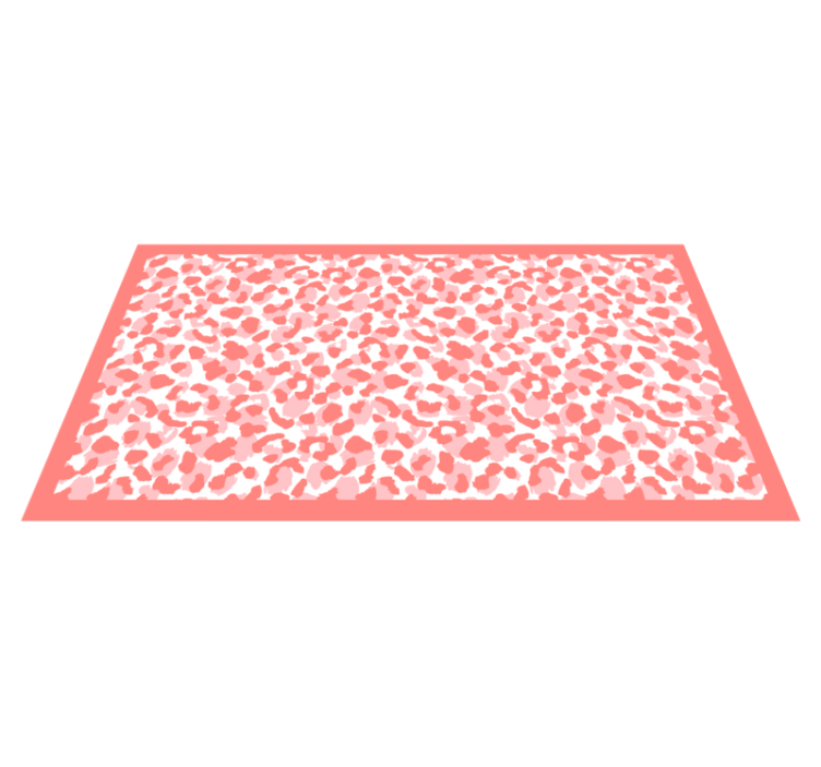 Tapis vinyle animal motif léopard doux - TenStickers