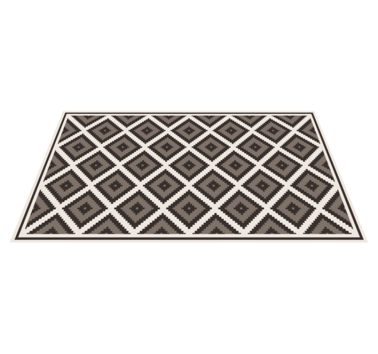 Tapis vinyle géométrique concept de diamant - TenStickers