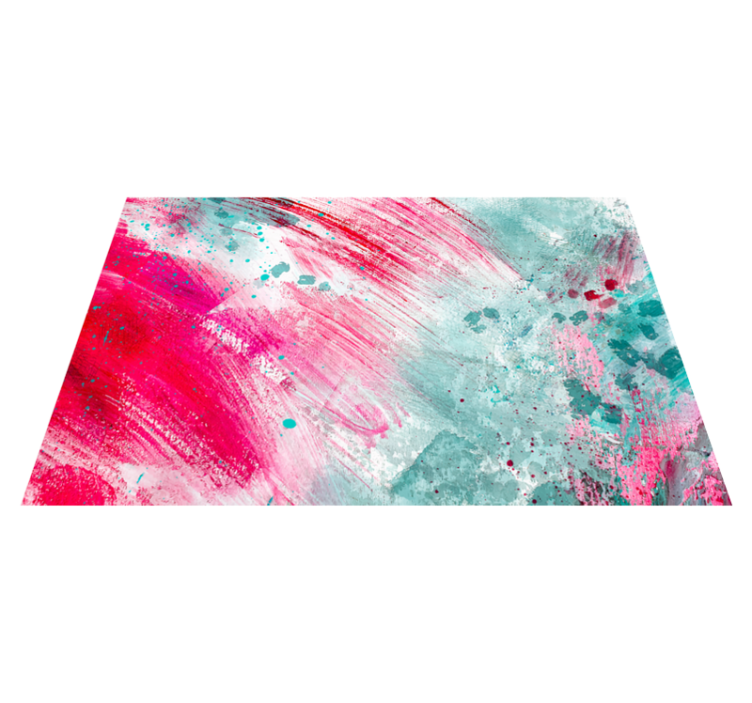 Tapis vinyle moderne une touche de couleurs - TenStickers