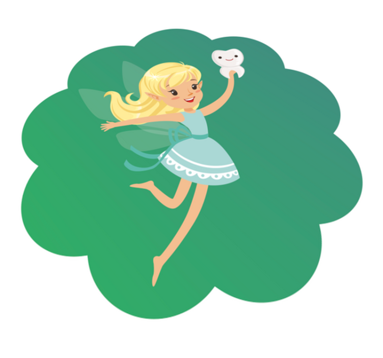 Tapis vinyle pour enfants fantaisie de la fée des dents - TenStickers