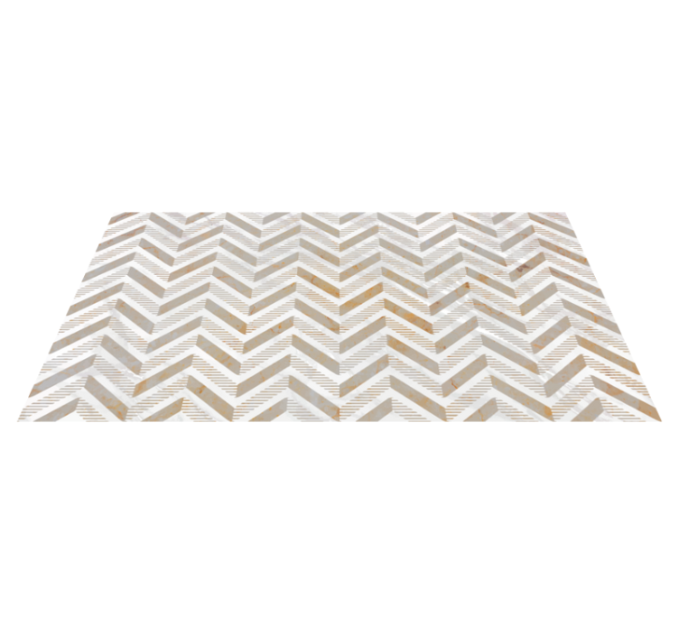 Tapis vinyle cuisine chevron élégant - TenStickers