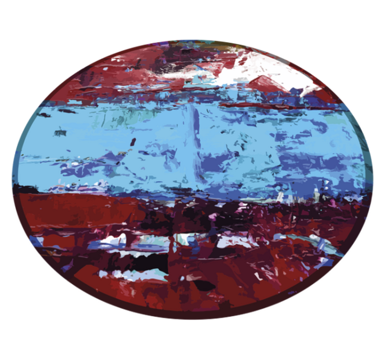 Tapis vinyle textures formes géométriques vibrantes - TenStickers