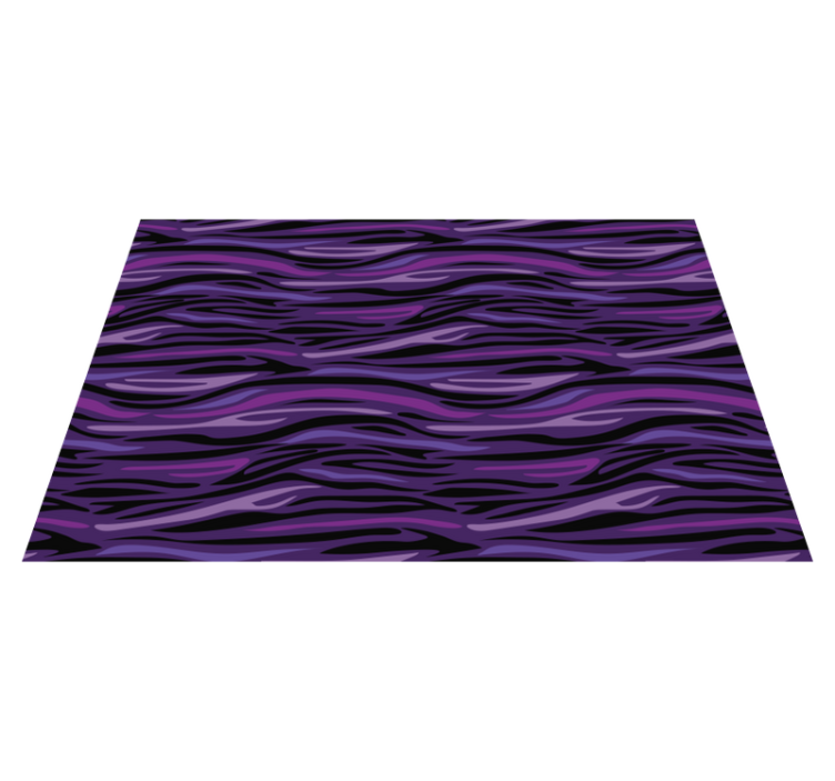 Tapis vinyle animal motif de vagues violettes - TenStickers