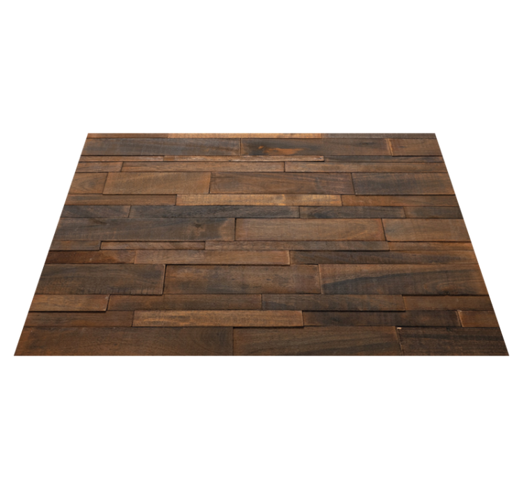 Tapis vinyle imitation parquet motif rustique - TenStickers