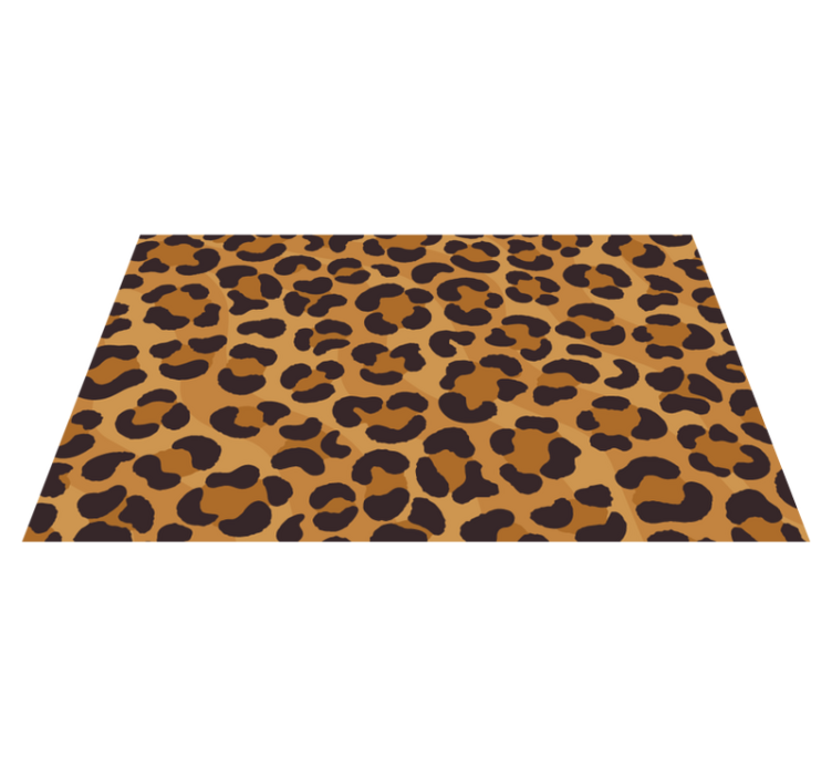 Tapis vinyle animal style à motifs léopard - TenStickers