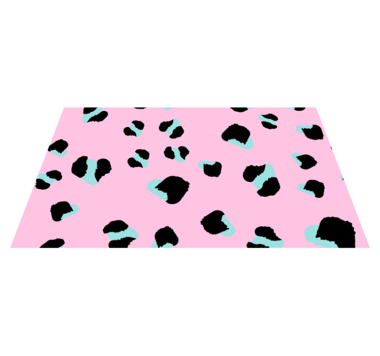 Tapis vinyle animal taches de léopard audacieuses - TenStickers