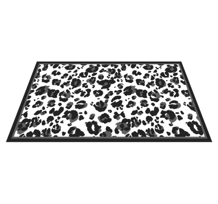 Tapis vinyle animal motif de taches noires - TenStickers
