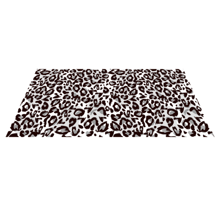 Tapis vinyle animal motif de traits de léopard - TenStickers