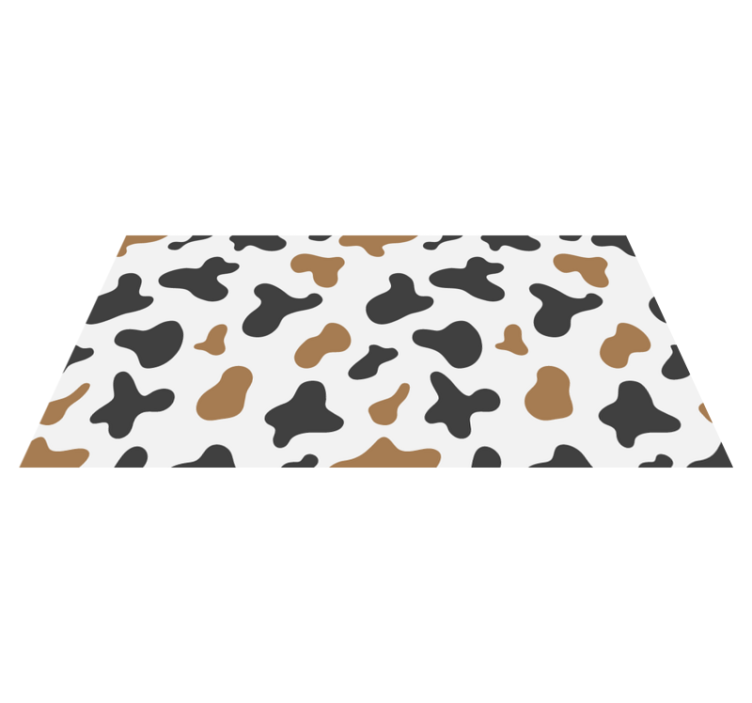 Tapis vinyle animal imprimé peau de vache - TenStickers