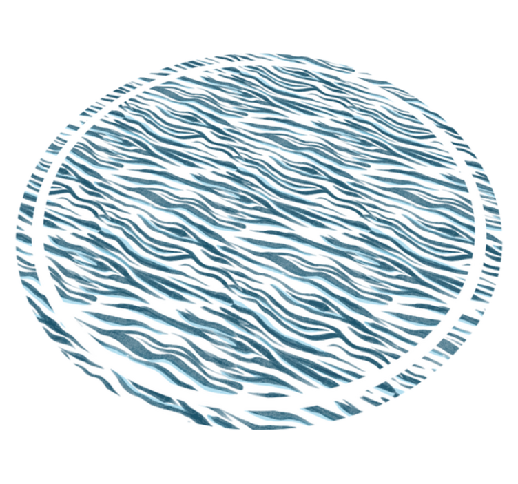 Tapis vinyle animal vague zébrée élégante - TenStickers