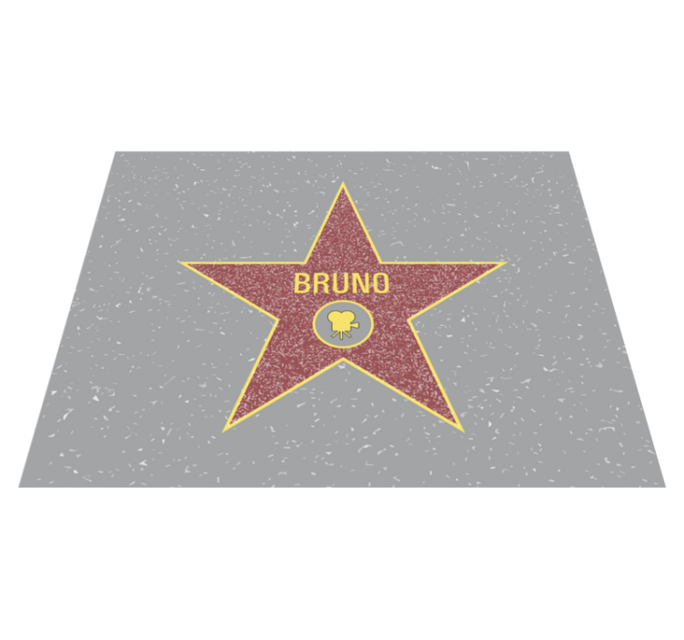 Tapis vinyle personnalisé reconnaissance des étoiles - TenStickers