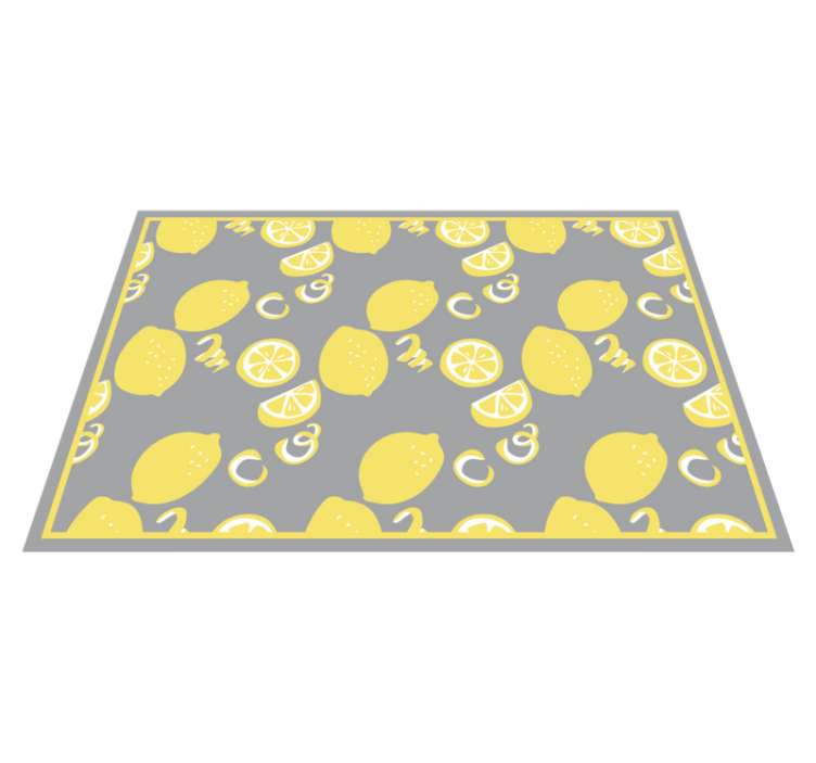 Tapis vinyle cuisine motif fruits citrus - TenStickers
