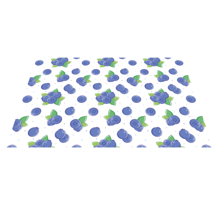 Tapis vinyle fleurs et plantes motifs de baies fraîches - TenStickers