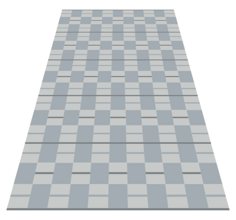 Tapis vinyle salon carrés à motifs gris - TenStickers