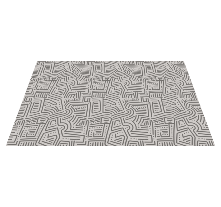 Tapis vinyle moderne formes linéaires abstraites - TenStickers