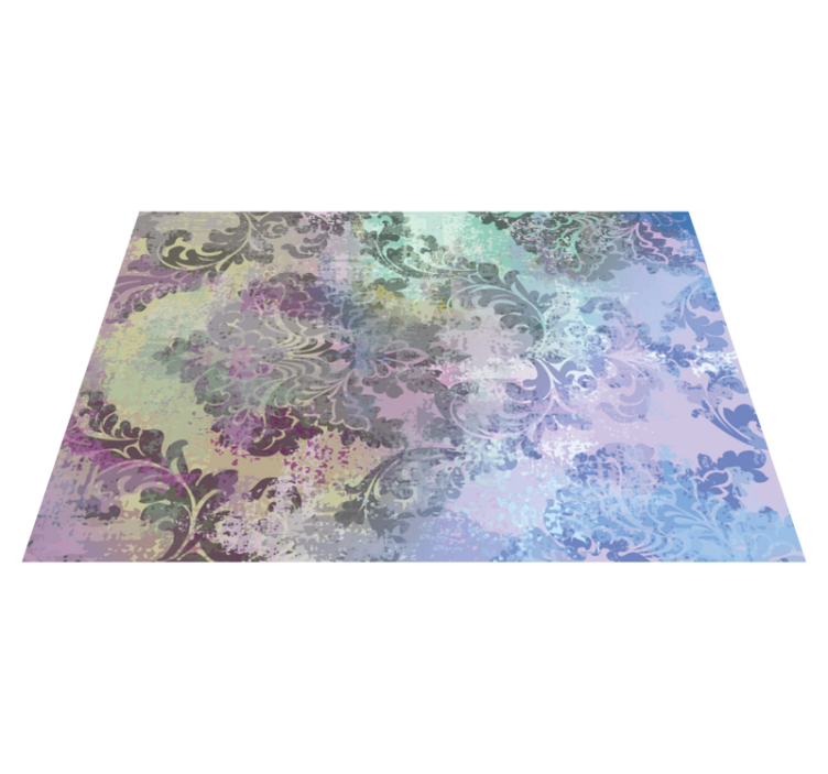 Tapis vinyle fleurs et plantes conception artistique bohème - TenStickers