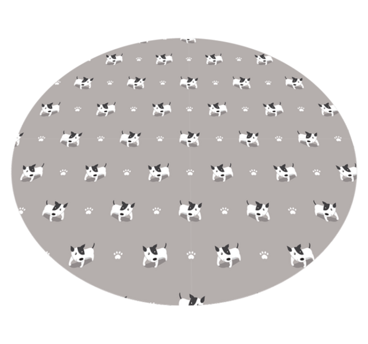 Tapis vinyle animal modèle de chiot mignon - TenStickers