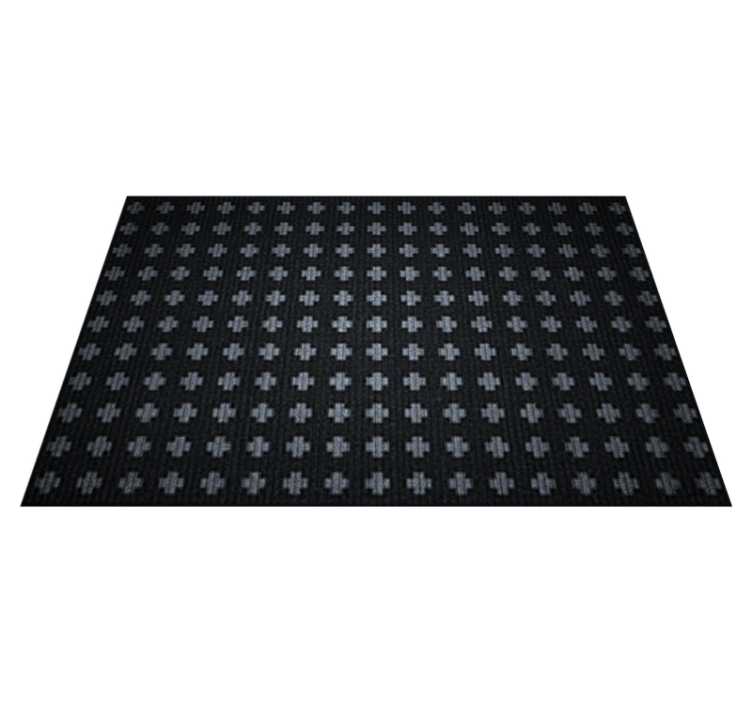Tapis vinyle minimaliste disposition croisée entrecroisée - TenStickers