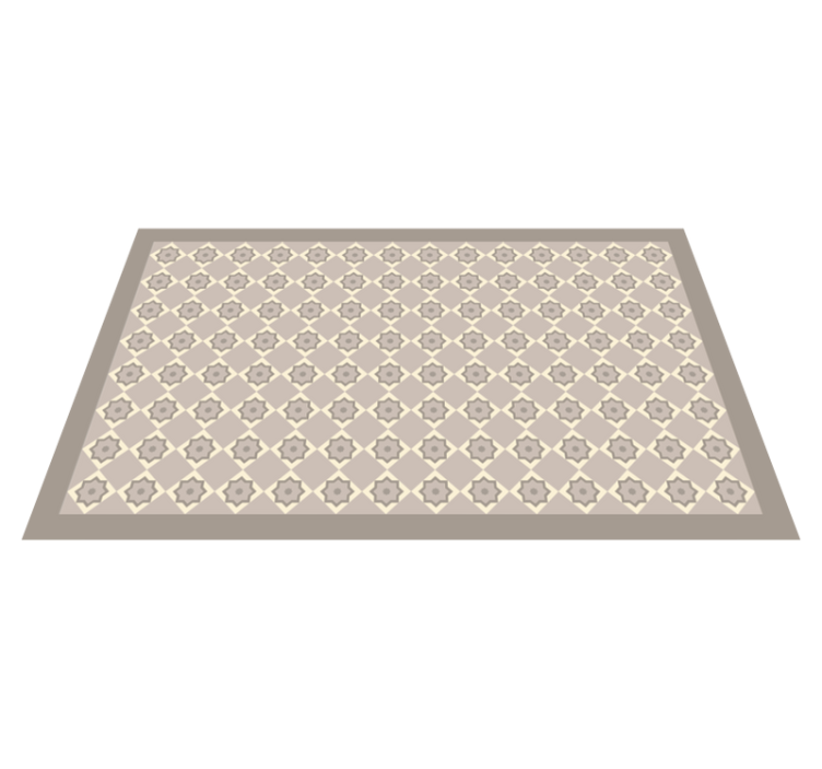 Tapis vinyle marbre motif étoile élégant - TenStickers