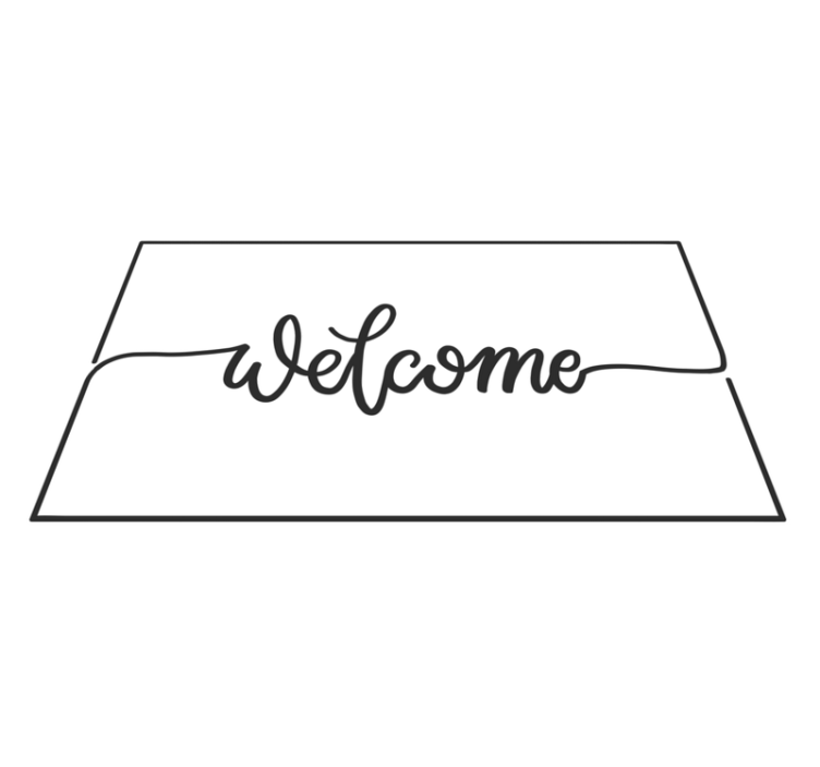 Tapis vinyle entrée accueil élégant - TenStickers