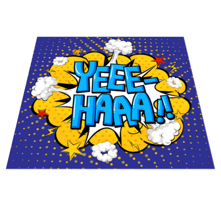 Tapis vinyle ado explosion d'action comique - TenStickers
