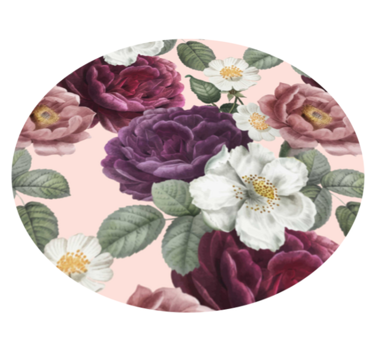 Tapis vinyle fleurs et plantes arrangement Élégant de fleurs - TenStickers