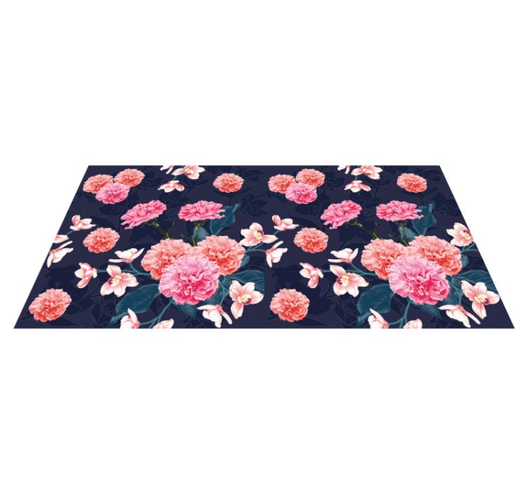 Tapis vinyle fleurs et plantes motif de rêve botanique - TenStickers