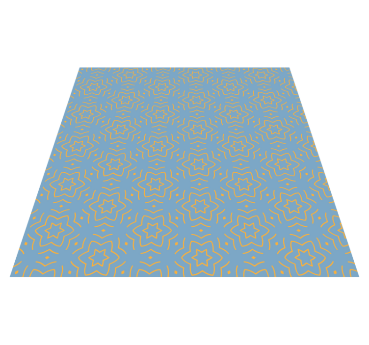 Tapis vinyle étoile motif jaune abstrait - TenStickers