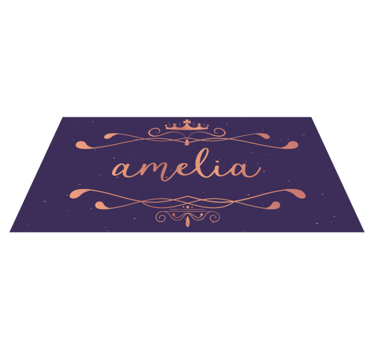 Tapis vinyle personnalisé avec prénom - TenStickers