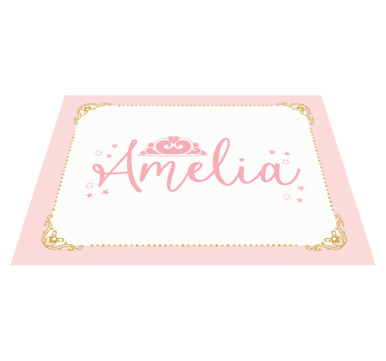 Tapis vinyle autres tapis conception couronnée personnalisée - TenStickers