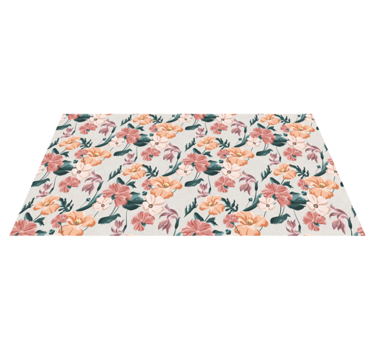 Tapis vinyle fleurs et plantes joie botanique - TenStickers